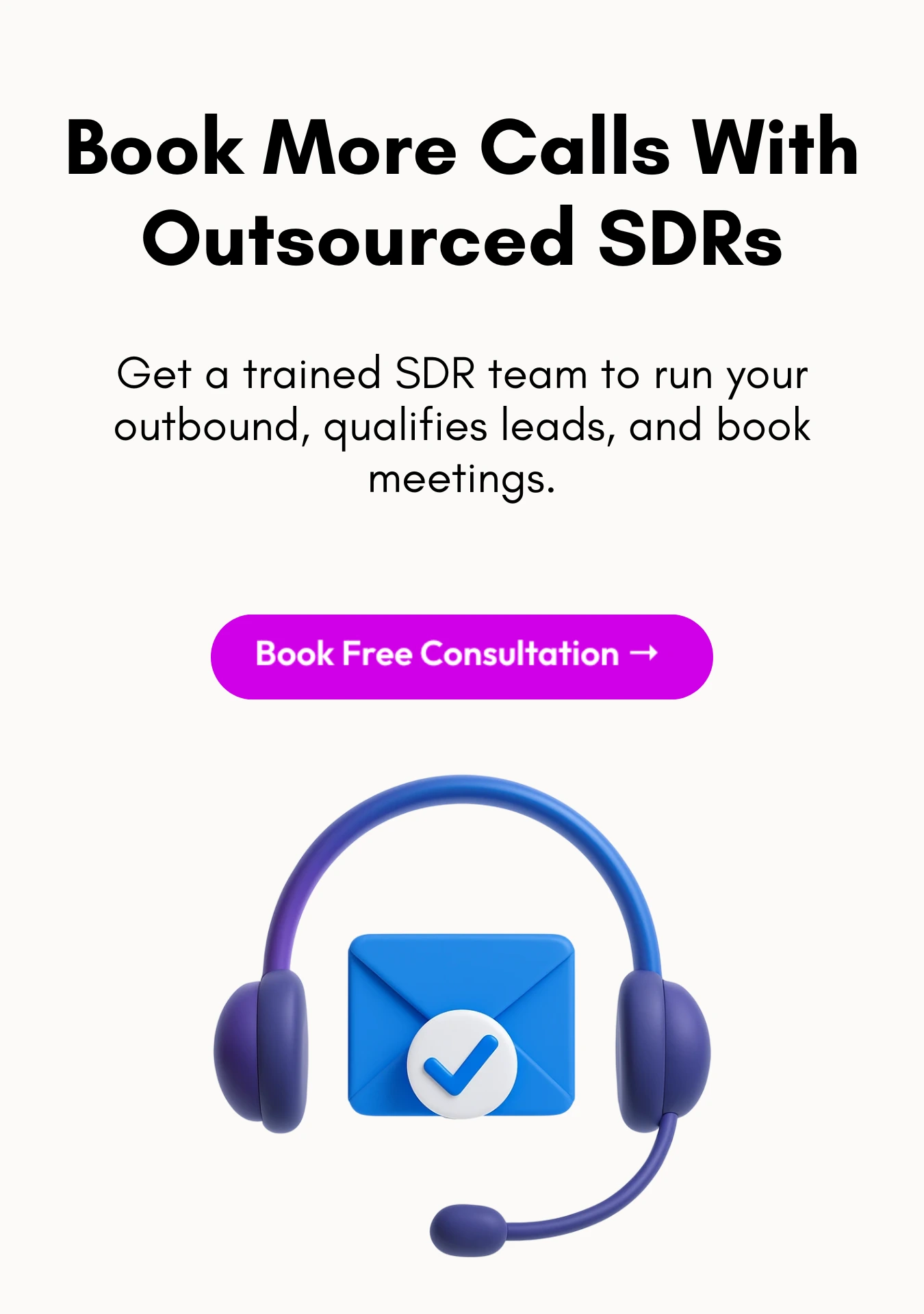 Book free consulation for outsourced SDRs with Rev-Empire