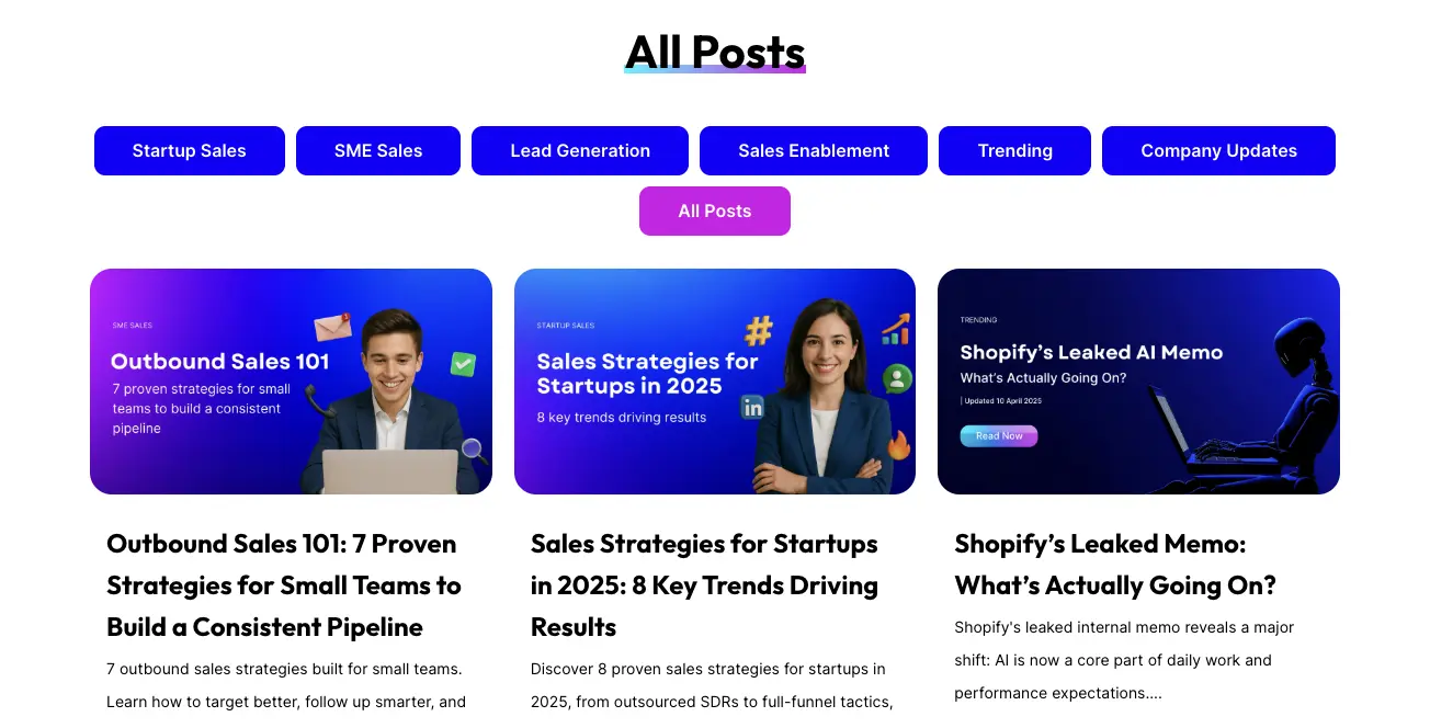 Blogs to Power Smarter Outbound Sales | Rev-Empire